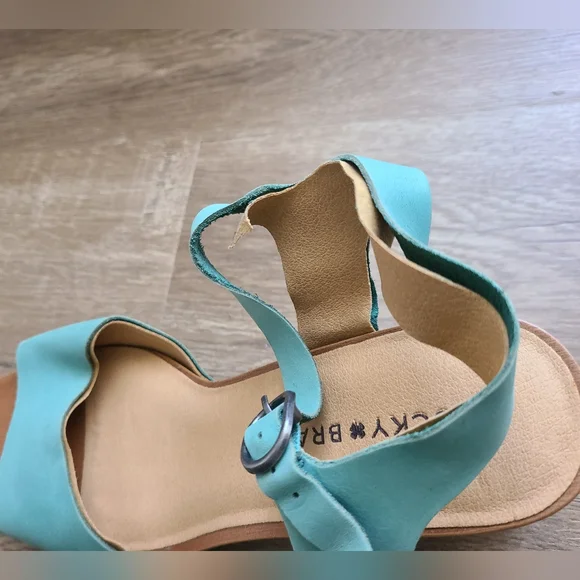Lucky Brand Wedges Teal size 8 - Picture 12 of 16